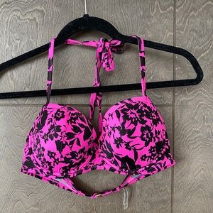 Victoria’s Secret Floral Halter Bikini Top
